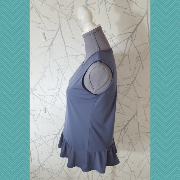 Halogen Blue Pullover Peplum Tank - Picture 2 of 3